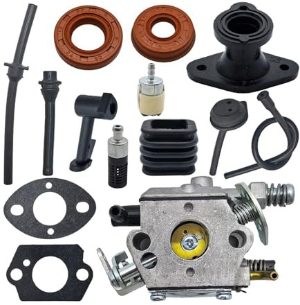 Carburatore adatto for motosega 2500 25cc, set di guarnizioni for filtro olio carburante