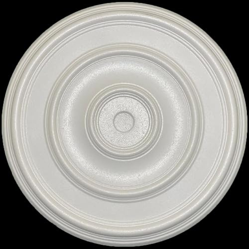 Polystyrene Ceiling Rose Paintable DIY Decorative Lightweight Ceiling Centrepiece for Chandeliers & Light Fittings - Classy-49.5cm