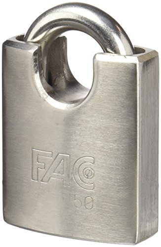 Fac - Candado 50 mm. acero an inoxidable blister