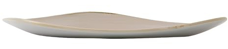 Churchill Stonecast Triangle Plate Nutmeg Cream 192mm