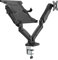 Bramley Power Gas Sprung Monitor Arms (Dual Arm Monitor+Laptop Tray(BP-DLB502LP))