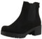 SCARPE VITA Damen Chelsea Boots Blockabsatz Plateau Stiefeletten Leder-Optik 165389 Schwarz Velours 39