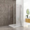 Heilmetz® Duschkabine 90 x 90cm Duschtür Nische Pendeltür mit Dusche Duschabtrennung Schwingtür Glastür Duschtüren Duschwand 6mm ESG Sicherheitsglas mit Beidseitiger Nano-Beschichtung Höhe 195cm