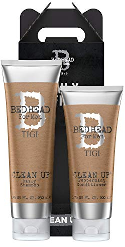 Bed Head for Men by Tigi Clean Up Männershampoo und -conditioner für die tägliche Anwendung, 2er-Pack
