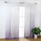 SCHOAL Gardinen mit Tunnelzug Transparente Vorhänge Voile Fensterschal Modern Farbverlauf 1 Stück BxH 140x225cm Violett