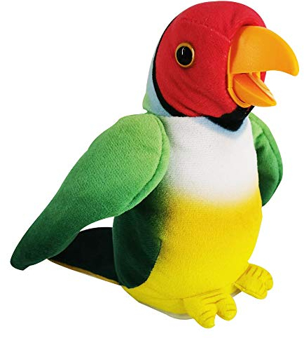 WEofferwhatYOUwant Loro Parlante de Peluche - Juguete Interactivo Repite Voz con Pico y Alas Móviles - Diversión para Niños y Adultos