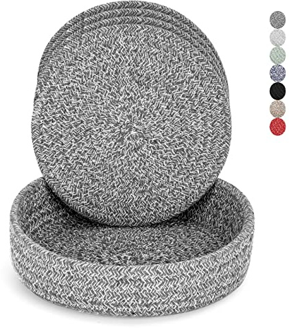 Untersetzer für heiße Gerichte, Töpfe und Pfannen, Topflappen mit Aufbewahrungskorb, Topflappen für die Küche, hitzebeständige Matte zum Schutz der Arbeitsplatte, Haushaltsutensilien, Dekoration im
