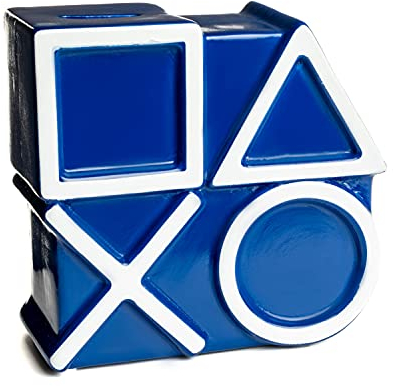 Paladone Playstation Icons Money Box - Hucha para Dinero, Color Azul, Talla única