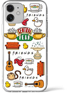 ERT GROUP custodia per cellulare per Apple Iphone 12 Mini originale e con licenza ufficiale Friends, modello 014 adattato in modo ottimale alla forma dello smartphone, custodia in TPU