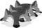 STOBOK 3 Stück Wolf Fühlte Halb Tier Maskerade Masken Cosplay Requisiten für Kostüm Zubehör Halloween Weihnachten Dekorationen Partei Liefert