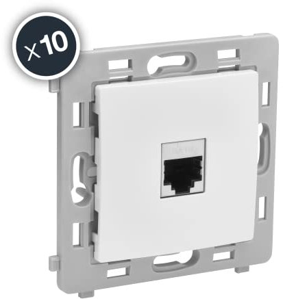 Debflex 802015 RJ45 Cat6 Socket Mechanism White
