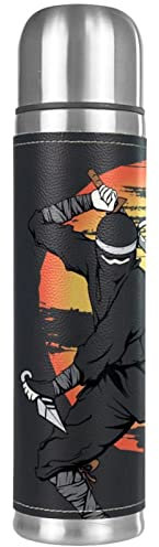 Bouteille d'eau isotherme japonaise ninja isotherme sous vide en acier inoxydable, tasse à café de voyage de 500 ml