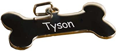 Regalo personalizado para mascotas: placa grande identificativa para perros personalizada con nombre y número de teléfono