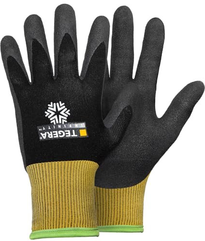 Tegera 8810 Winter-Arbeitshandschuhe, Hitzeschutz & Kälteschutz, Nitrilschaum, Cat. II, EN 388 & EN 407 Zertifiziert (Größe 11, 1 Paar)