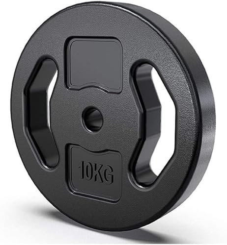 Bumper Plate 2pcs Concave Hand Grip Barbell Weight Plate PVC Plastic Non-Slip Dumbbell Weight Plates for Fitness Training