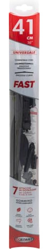 Start Schnelles Einzelwischerblatt, 41 Cm — 16 Zoll, Für Herkömmliche Und Gebogene Bürsten, Maximale Griffigkeit Und Widerstandsfähigkeit