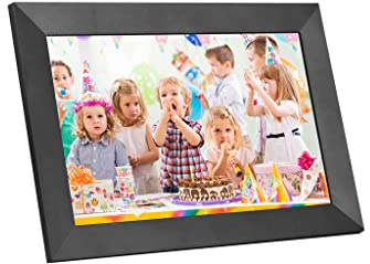 NOBRIM Elektronischer Rahmen Andoer 8 10,1 Intelligenter WiFi-Fotorahmen Digitaler Bilderrahmen Fotoalbum 1280 * 800 IPS Touchscreen 16 GB Speicher Geschenk APP-Steuerung Foto-Video