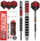 RED DRAGON Crossfire 26 Gram Premium Tungsten Darts Set with Flights and Stems