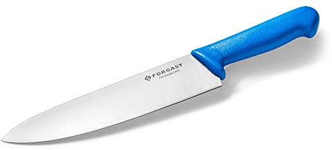 Forgast HACCP Couteaux de cuisine | Longueur 22 cm | Très pointu | Confortable et maniable, tient bien dans la main | Idéal pour les poissons | Couteaux de table | Lavables au Lave-vaisselle | Bleu