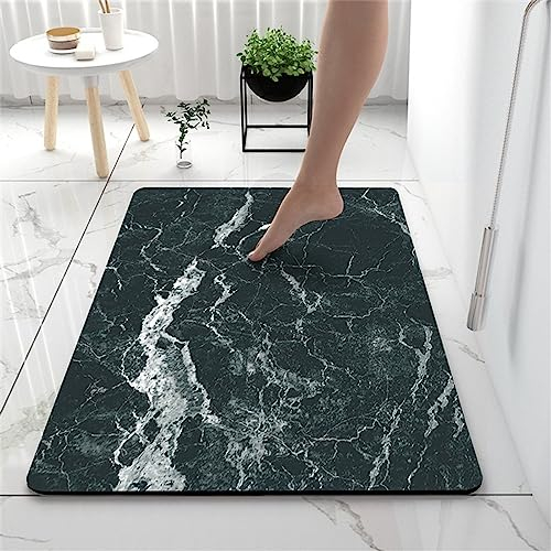 Badezimmerteppich, Badematte Rutschfest, Duschmatte Rutschfest, Duschvorleger, Badvorleger Badteppich Rutschfest Waschbar Teppich Badezimmer, Bathroom Mat, Bath Mat Mats, Bad Teppich, Marmor-50x80cm