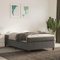 Coavain Boxspringbett Dunkelgrau 120x200 cm Samt Polsterbett Betten Schlafzimmer Bett Modernes Bettgestell für Erwachsene & Jugendliche Bettgestellrahmen
