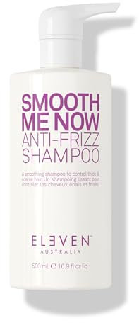 ELEVEN AUSTRALIA Smooth Me Now Anti-Frizz Shampoo | Bekämpft die zwei Hauptursachen von krausem Haar: Strukturschäden und Trockenheit - 500ml