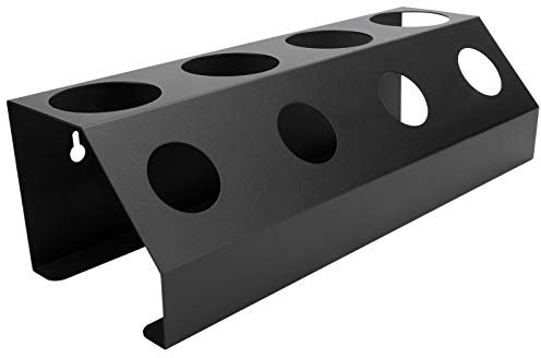 Fdit Abtropfgestell, Regalplatzierung, Abtropfgestell, Abtropfgestell, Ständer für 4 Löcher, Abtropfgestell für Geschirrkörbe (Schwarze Vier Löcher)