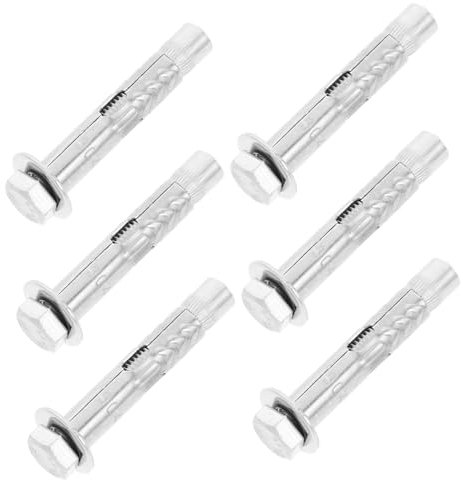 BELLIFFY 6stücke Schwerlast Expansion Schraubenanker Mit Externer Sechskantmutter Robuste Befestigungslösungen Für Innen Und Außenanwendungen Für Verschiedene Installationen