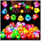 Mikulala 24 Stück Leuchtend Ringe Kinder Led Ringe Bunte Blinkender Ring Niedliche Tier Leuchtspielzeug im Dunkeln Kinderringe Mitgebsel für Kindergeburtstag Weihnachten Karneval Neujahrsparty