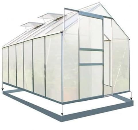 Ezooza Serra in Policarbonato alveolare 6 mm Oslo 190 x 380 cm con fondamenta