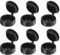 Sourcing Map 200pcs Black Plastic Hinged Screw Snap Covers, 3mm Screw Head Caps
