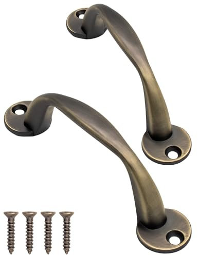 Fuxxer 2x Klassische Schubladen-Griffe 120mm Metall Möbelgriffe Bronze