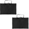 MUXHEL Lot de 2 sacs de transport pour planche à dessin - 95 x 65 cm - Porte-documents A1 - Pour planche à dessin - Sac de transport étanche - A1, Noir , Noir