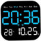 Heidouse Digital Wall Clock, 7 LED Large Digital Clock with Remote Control, Date and Day of Week, Temperature, Auto-Dimming or Brightness Adjustment, Battery Operated for Bedroom