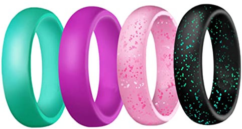 BESPORTBLE 4 Pièces Anneau De Silicone Bague De Sport Anneau De Silicone Bague Gel De Silice