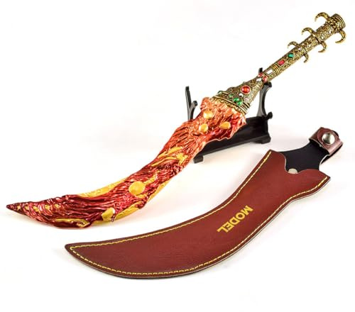 Housunzi Elden Rings Magma Blade Modell - 30 cm mit Ständer Full Metal Actionfiguren Spielzeug Sammlerstücke Spiel-Souvenir Tischdekoration Geschenke für Gamer