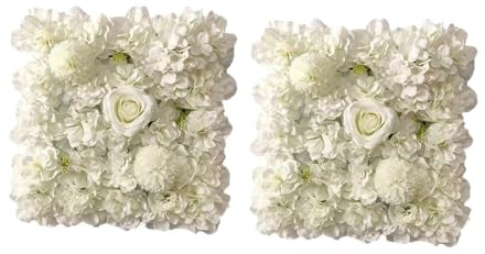 Ysyqkn Lot de 2 Panneaux Muraux Fleuris, Décor Romantique de Roses pour Une Fête