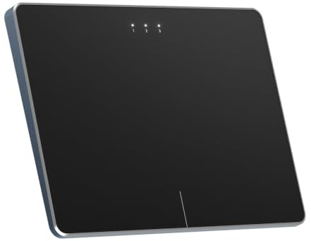 ProtoArc T1 Plus Kabelloses Bluetooth Trackpad für Windows 10/11, Schwarz | Großes hochpräzises Touchpad, wiederaufladbar, Multi-Gesture, für PC/Laptop/Desktop, NICHT für Mac & Linux