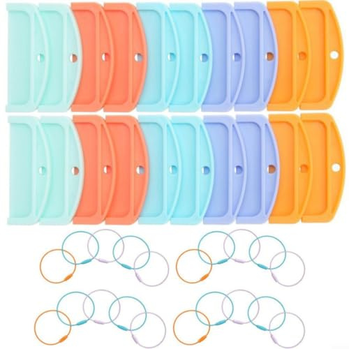 Wodsty Organizer für Yoto für mini Karten mit 10 Ringen, Kompakter Reisehalter aus ABS, Farbige Aufbewahrungslösung(10)