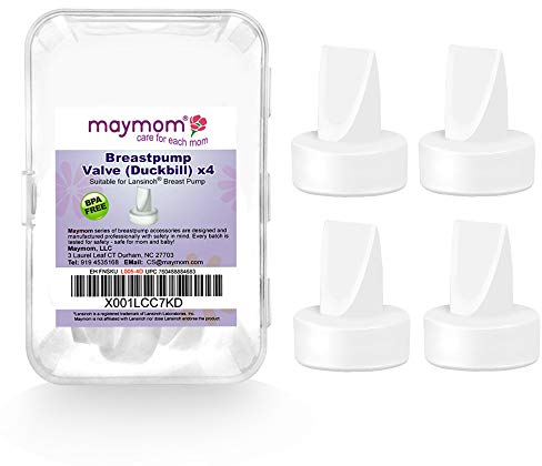 Maymom Pump Valve for Lansinoh Pumps; Duckbills to Replace Lansinoh Pump Valves; Retail Packaging Factory Sealed. 4pc/pk