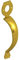 Gatemate 1472005 P13 Long Throw Lock with Pull Handle, Brass, 200 mm