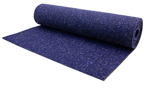 Nadelfilz TURBO Bodenbelag Musterstück Blau Meterware – Rutschhemmende, stuhlrollenfest | robust & trittsicher | Nadelfilz Boden für Büro, Treppe, Empfang & stark frequentierte Räume