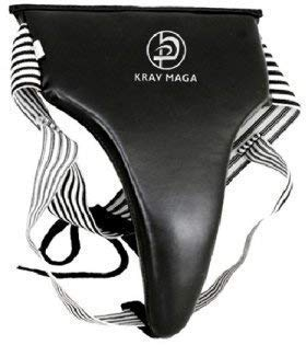 Playwell Krav Maga Femmes Vinyle Luxe Matelassé Protège-aine - Noir, Small