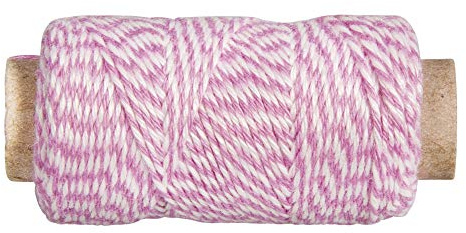 Rayher 55517258 Garn, Sonst. Textil, 1 mm ø, ca. 35 m, rosé
