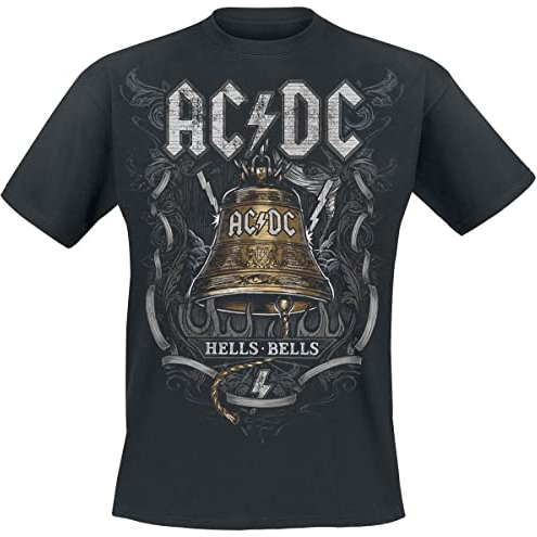 AC/DC Hells Bells Unisex T-Shirt schwarz S 100% Baumwolle Band-Merch, Bands, Nachhaltigkeit