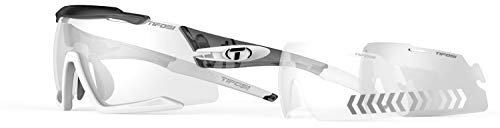 Tifosi Aethon Crystal Smoke/White/Fototec Light Night Lens, Med-XL