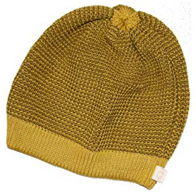 Disana Beanie aus 100% Bio-Merinoschurwolle (curry und gold, 01 (42-46 cm))