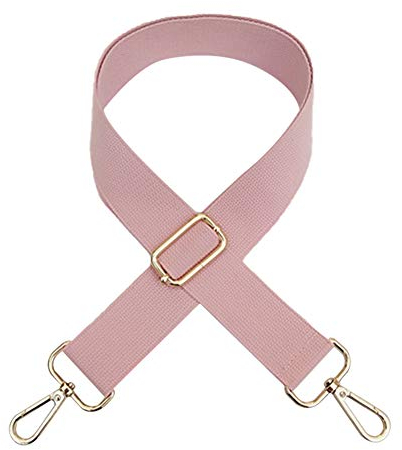 MoreChioce Schultergurt für Taschen Breit Verstellbarer Taschengurt Herren Taschenriemen Damen Schulterriemen Zubehör Tragegurt 125 cm Längenverstellbarer Rosa