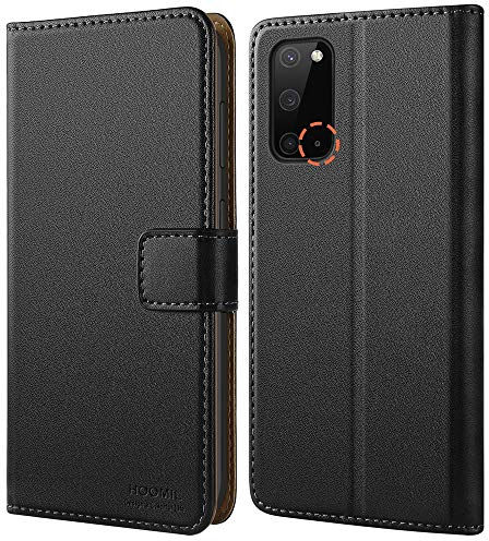 HOOMIL MagFlip Handyhülle für Samsung Galaxy S20 Hülle (6,2 Zoll), [Erstklassige Handwerk] Premium Leder Tasche Klappbar Case Schutzhülle - Schwarz