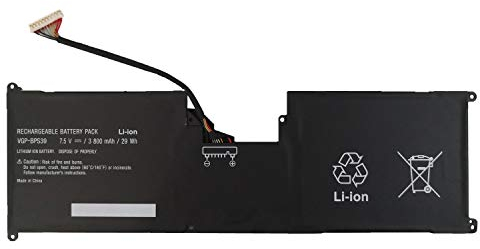 7XINbox 7.5V 3800mAh 29Wh VGP-BPS39 Ersatz Akku Batterie für Sony VAIO Tap 11 Tablet SVT11213CXB SVT11213CGW SVT11215CGB/W SVT11219SCW SVT11215CW